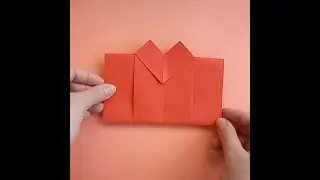 Оригами Конверт с сердечком ❤ Конверт из 1 листа А4 за минуту #shorts Easy Origami Heart Envelope