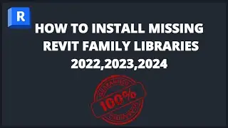 How to fix family library missing in Revit