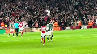 Scenes As Ethan Nwaneri Scores His First Goal For Arsenal v Bolton 25/9/24