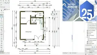 ArchiCAD 25 Tutorial: How to start a simple ground frool plan for beginner Part A (ArchiCAD A - Z)