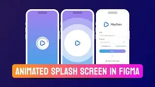 New Animated Logo Splash Screen in Figma