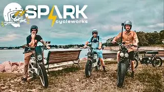 THAT’S ILLEGAL!  BANDIT ELECTRIC MOPED Bombing The Hills | Spark Cycleworks