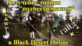 Гайд: Получение эмоции Подмести метлой в Black Desert Online