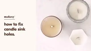 how to fix candle sink holes 🕳