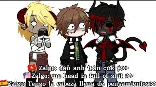 Gọi em là cứk 👁️👄👁️  || 😈❤ Zalgo x Liu 💚🔪  || Creepypasta  || Ship
