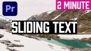 How To Add Smooth Sliding Text In Premiere Pro