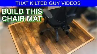 BUILD a Wooden Office Chair Floor Protector !  Lasts Forever!