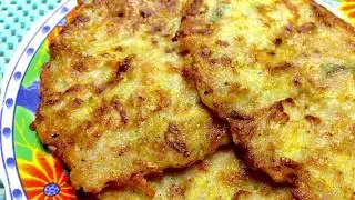 Драники из картошки с кабачком Драники картофельно-кабачковые 감자와 호박 튀김
