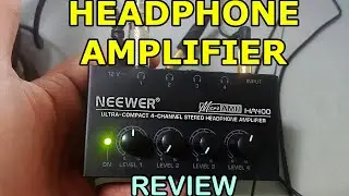 Neewer HA400 REVIEW - 4x Headphone Amplifier / Good for Podcasting