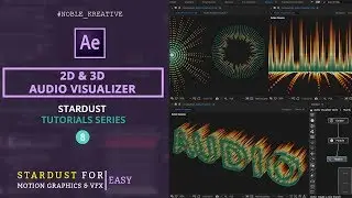 2D & 3D Audio Visualizer in AE | Easy