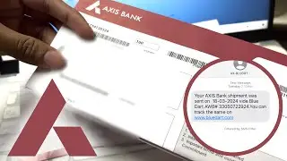 Axis Bank Vide Blue Dart Tracking Welcome Kit + Debit Card Activation!