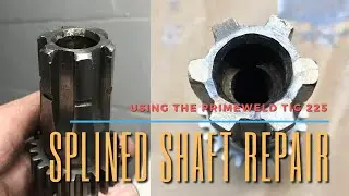 Splined Shaft Repair using Tig Brazing Wire