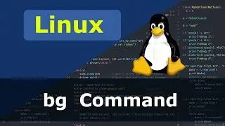 Linux Command - bg