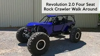 Guzman Revolution 4 Seat Rock Crawler Walk Around- Wide Open Design