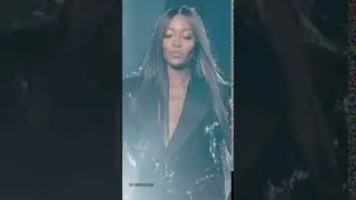 Naomi Campbell Walks for SAINT LAURENT