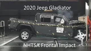 2020-2024 Jeep Gladiator NHTSA Full-Overlap Frontal Crash Test