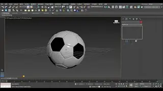 Football Modelling in 3ds max in 1 Minute | Modifiers Turbosmooth, Meshsmooth #Shorts