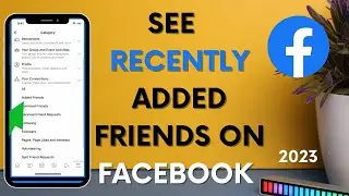 See Your Recently Added Friends on Facebook !! Can you see recently added friends on facebook (YES)