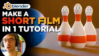 Animation For Beginners! Default Cube To Short Film in 29 Minutes | Blender Tutorial