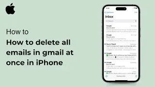 How to delete all emails in gmail at once in iPhone ( iOS ) 2024