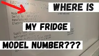 How to find a model number of my fridge - Watch this to discover spots to find fridge model number