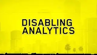 Step 3 Disabling Analytics