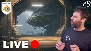 Day 2 Creating a Scifi Hanger Bay using Midjourney for Concept Art