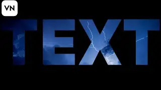 How to Put VIDEO INSIDE TEXT | VN Video Editor Tutorial