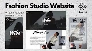 🔥Build a Stunning Fashion Studio Website with React JS [ Locomotive Scroll + GSAP + Framer Motion ]