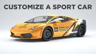 Photoshop Tutorial #8 Sport Car Mockup Tutorial