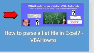 How to parse a flat file in Excel