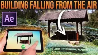 3D OBJECT FALLING FROM THE AIR│After Effects VFX Tutorial (Compositing)