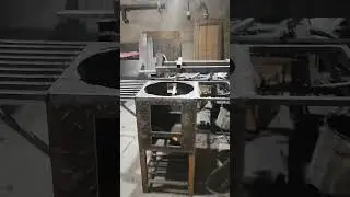 Печь для казана, в работе.