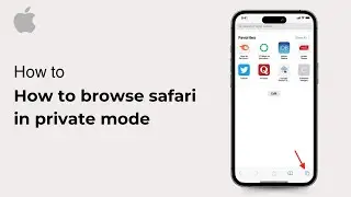 How to browse safari in private mode ( iOS ) 2024