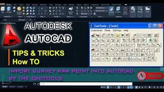 How to import Survey Raw Point(Coordinates) into the Auto cad by the Cad-tools.