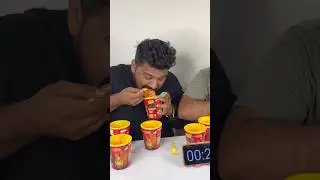 10X MAGGI KOREAN NOODLES EATING CHALLENGE🥵 SPICY FOOD COMPETITION🔥 