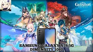 Genshin Impact en el Samsung Galaxy a34 5G(Dimensity 1080).