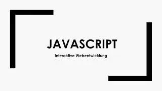 JavaScript einfach und kurz erklärt