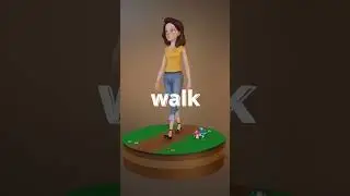 Girl Next Door Animated Walk