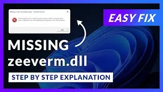 zeeverm.dll Error Windows 11 | 2x FIX | 2023