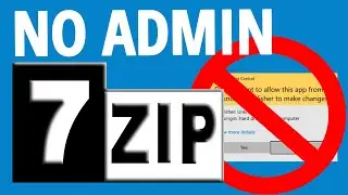 How to Install and Use Portable 7zip without Administrator Rights on Windows (open 7z files)