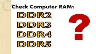 Check Computer RAM DDR3 or DDR4 | How to check the RAM type DDR3 or DDR4 in Windows