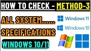 How to Check Computer Specifications in Windows 10/11 | DXDIAG | Method-3