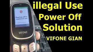 VIFONE GIAN+ illegal use will be powered off soon solution