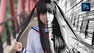 [ Photoshop Tutorial ] How to Turn Photos into Japanese Comic Effect