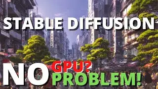 Run Stable Diffusion Without GPU (Graphic Card) For Free - Google Colab