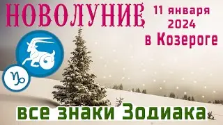 🌙НОВОЛУНИЕ 11 ЯНВАРЯ В КОЗЕРОГЕ🌙ЧТО ПРИНЕСЁТ  ВСЕМ ЗНАКАМ ЗОДИАКА