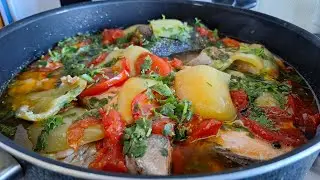Хашлама из форели(ишхана). Собираю мальву (пиперт). Мой вязальный процесс.
