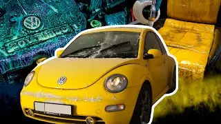ДЕТЕЙЛИНГ УБИТОГО VOLKSWAGEN ЖУК ВЛАДЕЛЕЦ в ВОСТОРГЕ 