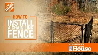 How to Install a Chain Link Fence | The Home Depot with 